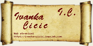 Ivanka Čičić vizit kartica